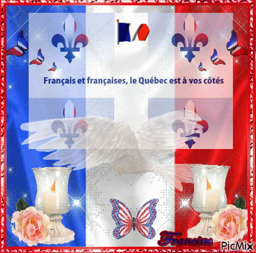 A mes cousins et cousines de la France ♥♥♥ - Zdarma animovaný GIF