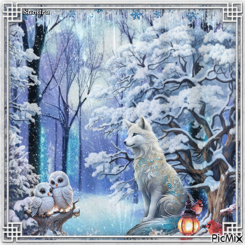 Winter Forest - Ingyenes animált GIF
