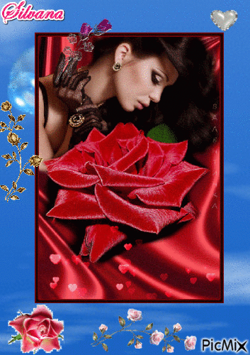 Rose rosse - GIF animado grátis