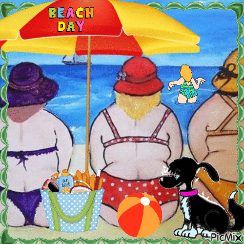 BEACH DAY - Zdarma animovaný GIF