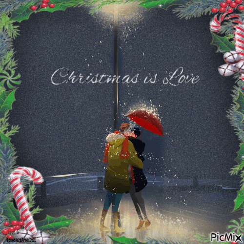 Christmas is Love - GIF animé gratuit