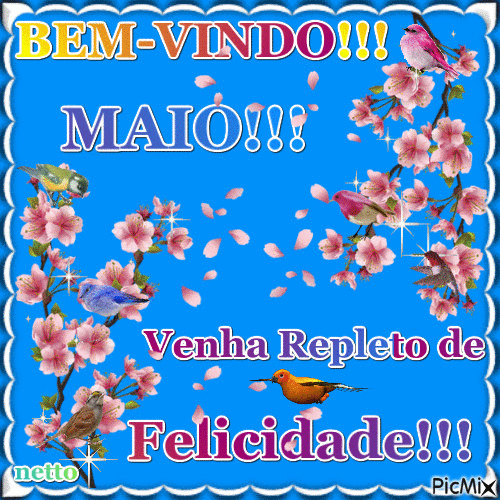 BEM-VINDO!!!  MAIO!!! - Free animated GIF
