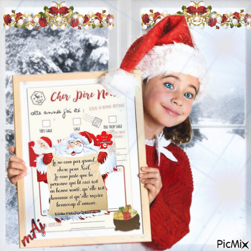 Concours "Ecrire une lettre au Père-Noël" - GIF animate gratis