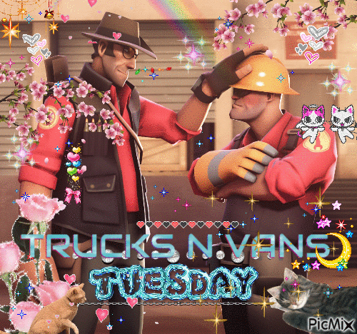 TRUCKS AND VANS TUESDAY !!! - 無料のアニメーション GIF