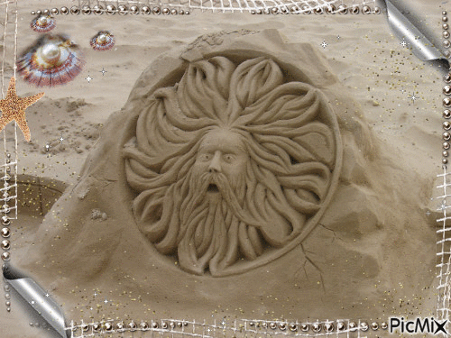Sculpture de sable - Ilmainen animoitu GIF