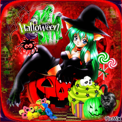 Halloween Manga...concours - Animovaný GIF zadarmo