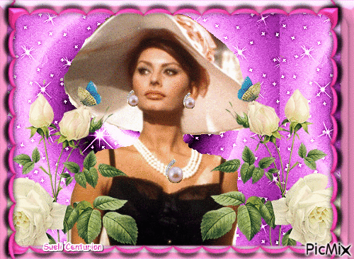 Sophia Loren - Animovaný GIF zadarmo