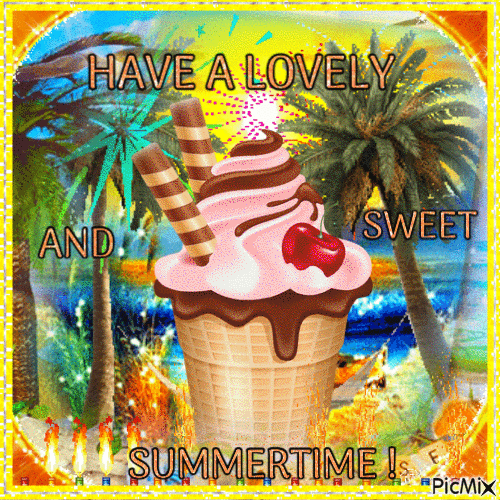 Sweet Summertime - Бесплатный анимированный гифка