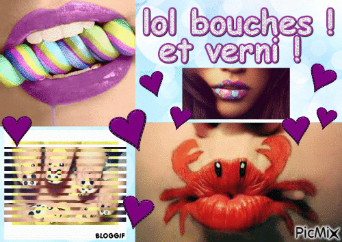 lol bouches et verni ! - Darmowy animowany GIF