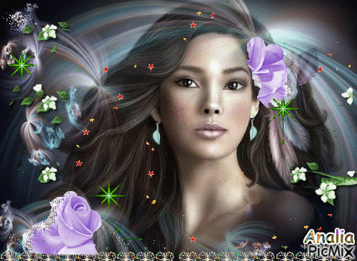 beautiful night of roses and jasmine - Безплатен анимиран GIF