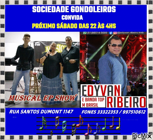 EP E EDYVAN NO GONDOLEIROS - GIF animado gratis