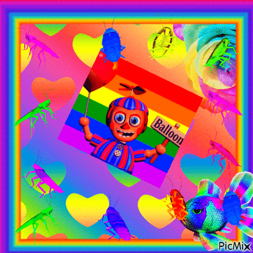 Gay ballon boy - GIF animate gratis