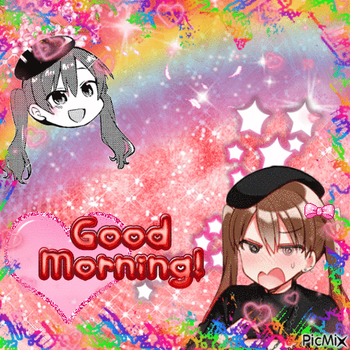 Yoyoko Ohtsuki Good Morning - Бесплатный анимированный гифка