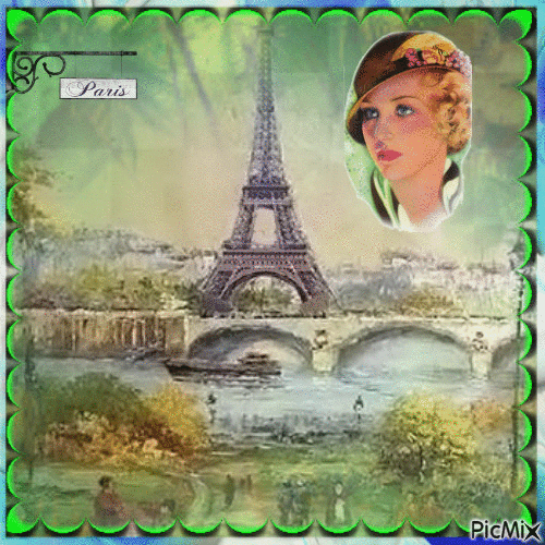 Vintage Paris - Nemokamas animacinis gif