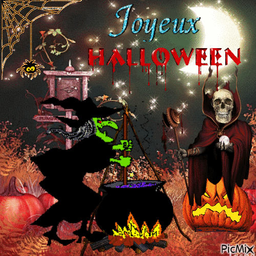 joyeux halloween - GIF animé gratuit