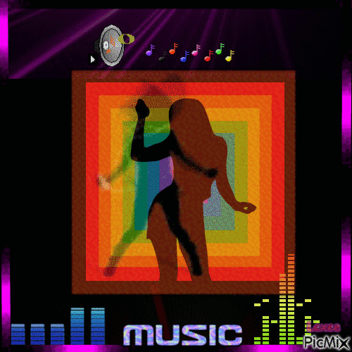 Dance to the music - Gratis animeret GIF