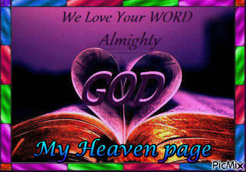 We Love your Word Almighty God! - Free animated GIF
