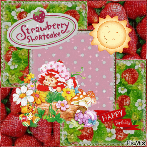 Strawberry Shortcake - GIF animé gratuit