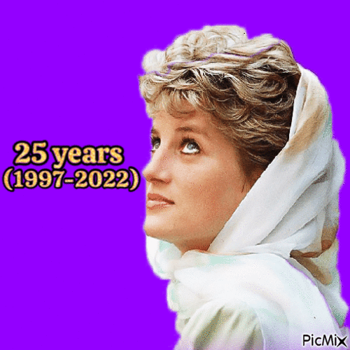 Princess Diana 25 years - Bezmaksas animēts GIF