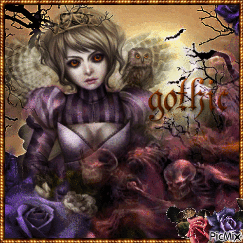 Gothic memories of a woman - Free animated GIF
