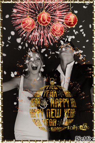 happy new year - GIF animé gratuit