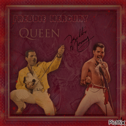Freddie Mercury - Бесплатный анимированный гифка