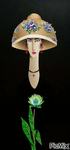 Lámpara-sombrero - Бесплатный анимированный гифка