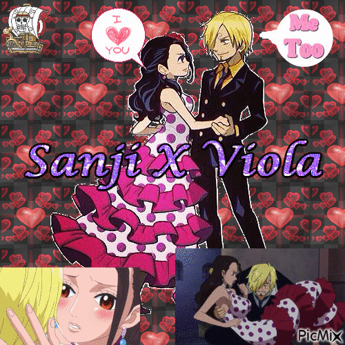 Sanji X Viola - Бесплатни анимирани ГИФ