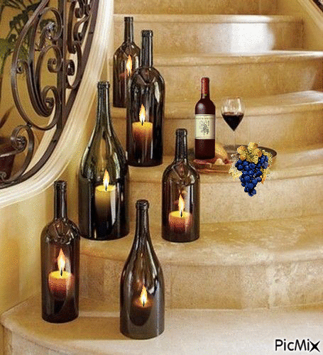 Wine Bottles - Gratis animeret GIF
