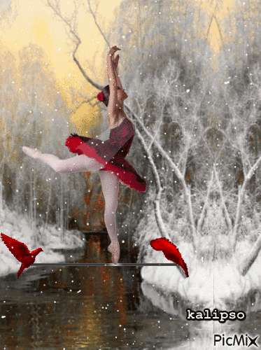 Winter ballet - Ingyenes animált GIF