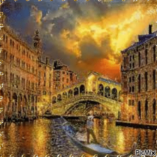 Venise - Animovaný GIF zadarmo