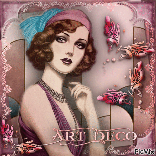 Art-Deco-Frau - Бесплатный анимированный гифка