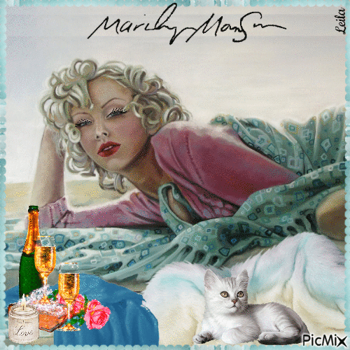 Celebrity Caricature. Marilyn Monroe - Kostenlose animierte GIFs