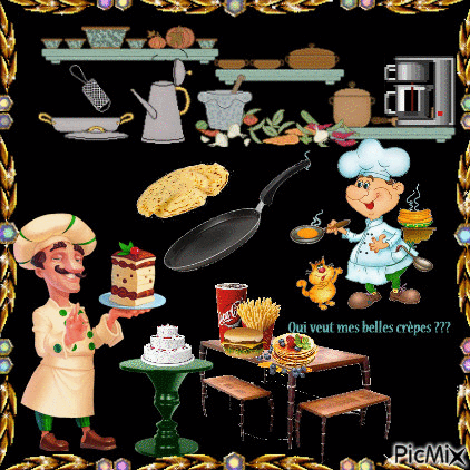 cooking and chef - GIF animé gratuit