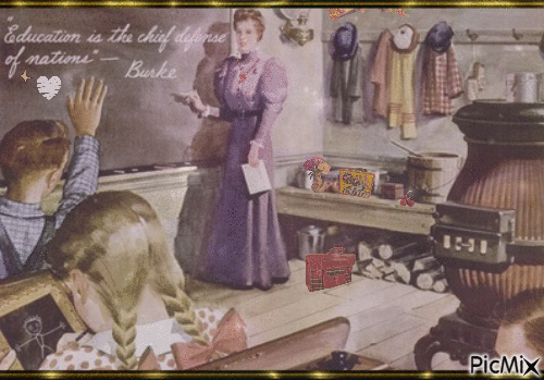 Vintage School - Ingyenes animált GIF