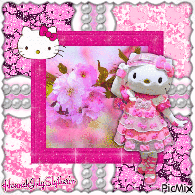 ♥♪Lovely and Pretty Hello Kitty♪♥ - Gratis animeret GIF