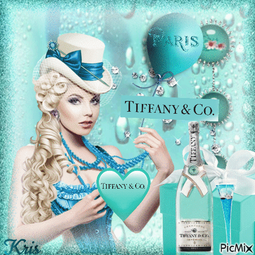 Champagne Tiffany & Co. - Nemokamas animacinis gif