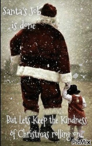 Santa job is done - Бесплатный анимированный гифка