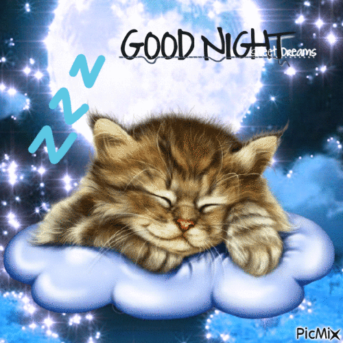 bonne nuit et doux rêves - Ingyenes animált GIF