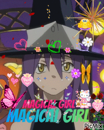Magical girl witchy protector<3 - Zdarma animovaný GIF