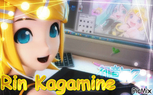 Rin KAGAMINE - GIF animé gratuit
