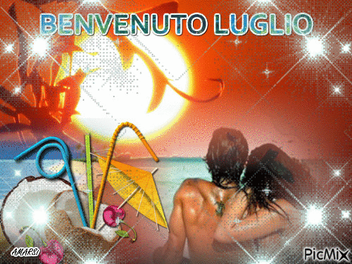 BENVENUTO LUGLIO - Darmowy animowany GIF