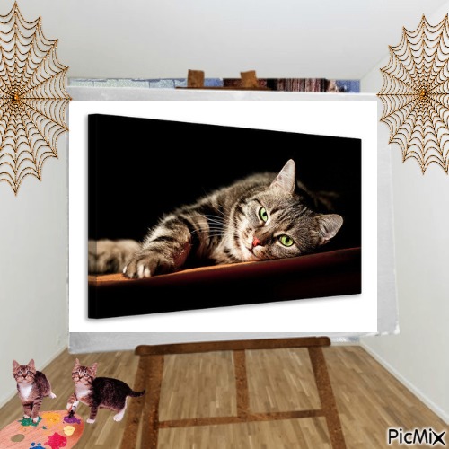 Portrait de votre chat - PNG gratuit