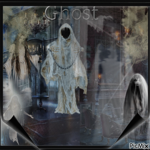 Ghost house - Free animated GIF