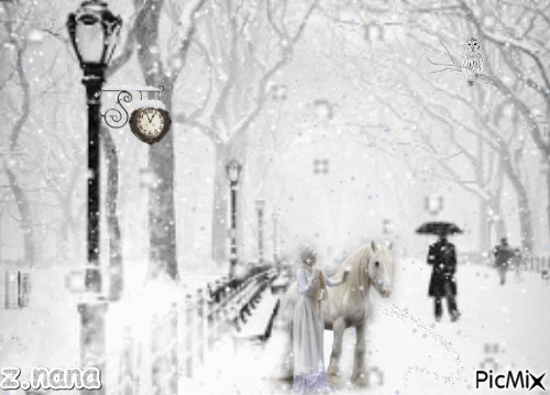 hiver - GIF animé gratuit