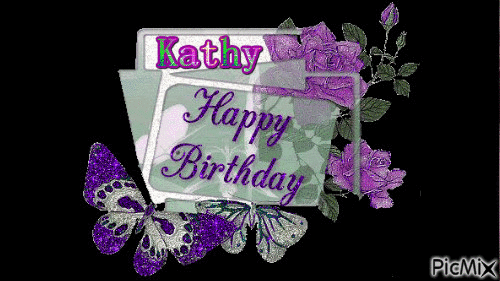 happy birthday Kathy - Free animated GIF