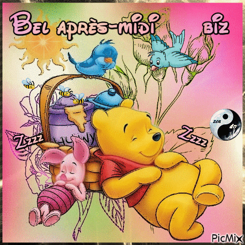 Zzzz Winnie - Gratis animerad GIF