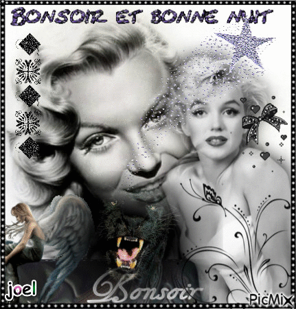 bonsoir bisous - Darmowy animowany GIF