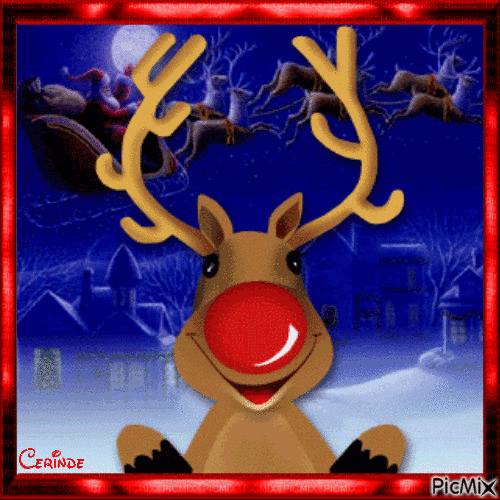 Rudolph - GIF เคลื่อนไหวฟรี
