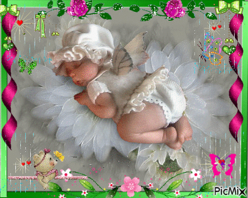 bébé ange - GIF animé gratuit